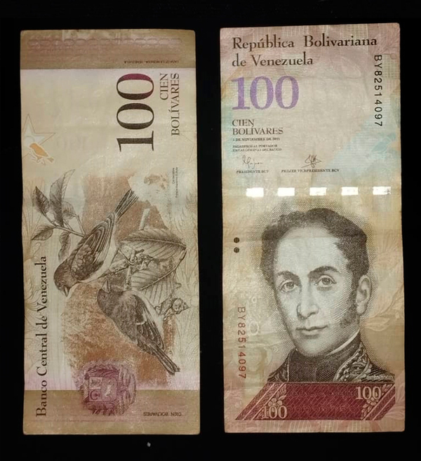VENDO BILLETE DE 100 BOLIVARES EMISION 2015