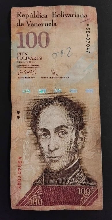 Billete de 100 Bolivares