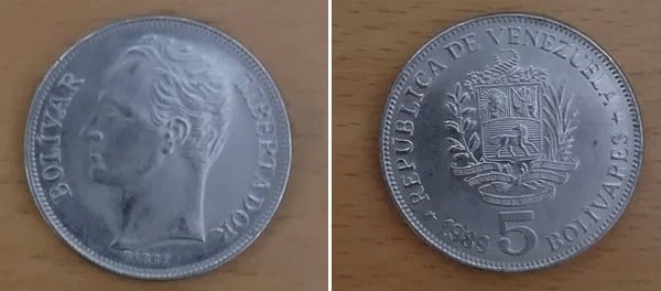 Moneda 5 bolivares