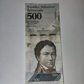 Billete 500 bolivares 2017