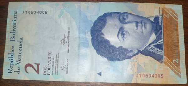 Billete 2 bolivares