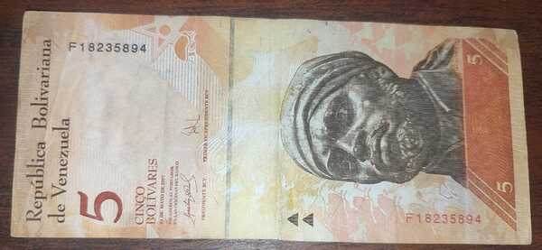 Billete 5 bolivares