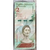Venezuela Billete 2 Bolivares 2018 Sin Circular