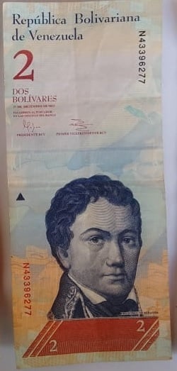 billetes 2 bs 27/12/2012