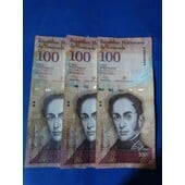 Billete 100 Bs 2013 - X - AA
