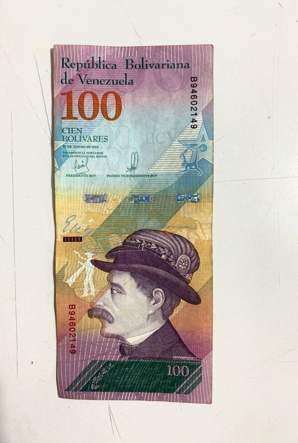 Billete 100 Bs