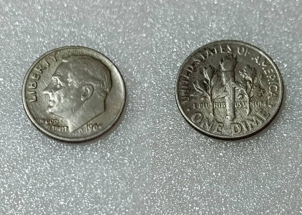 Estados Unidos/ 1 dime (Roosevelt dime)