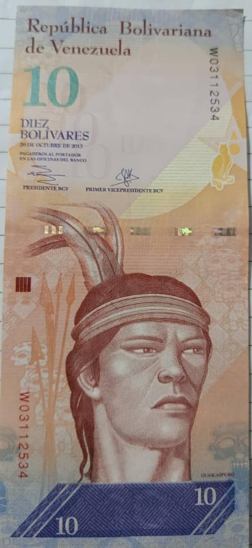 10 Bolivares  2013