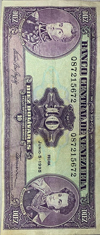 billete de 10