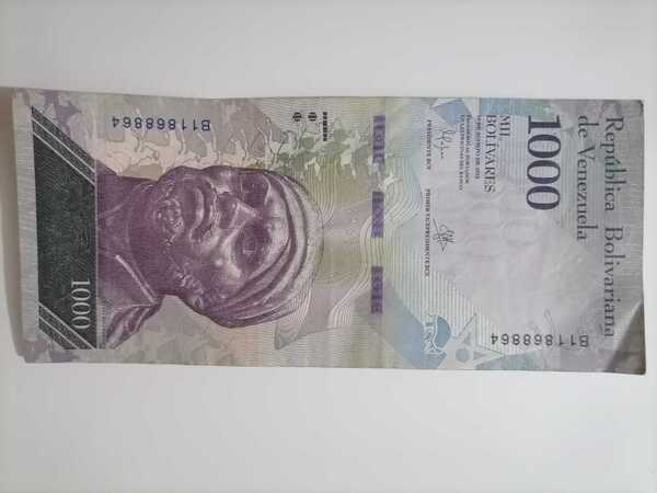 Billete de 1000 bs