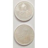 2 monedas 50 escudos 1969 Óscar Carmona Km#500 plata .835