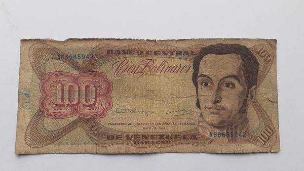 Venezuela Billete 100 Bs. Año 1992