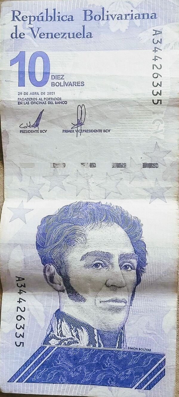 Billete de 10 bolívares