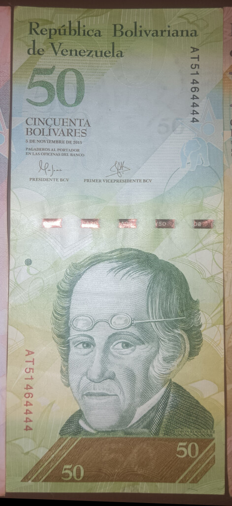 billete de 5bsf de 5 de noviembre 2015