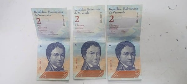 Billete de 2 bolívares