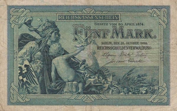 5 Mark Reichskassenschein