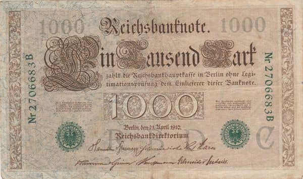 1000 Mark Reichsbanknote