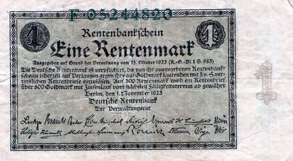 1 Rentenmark Rentenbank