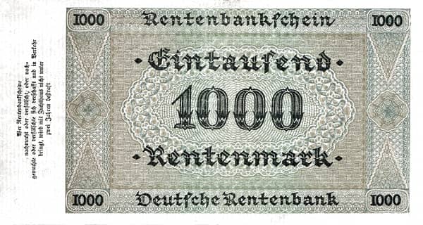 1000 Rentenmark Rentenbank