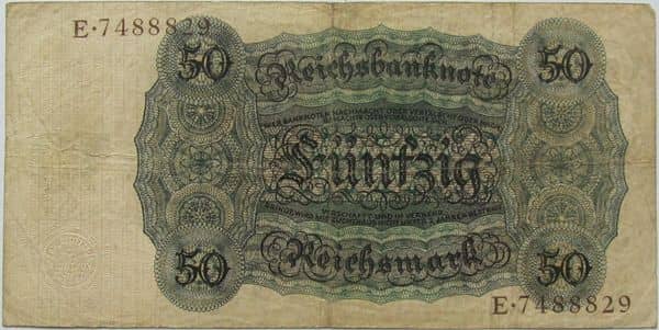 50 Reichsmark Reichsbanknote