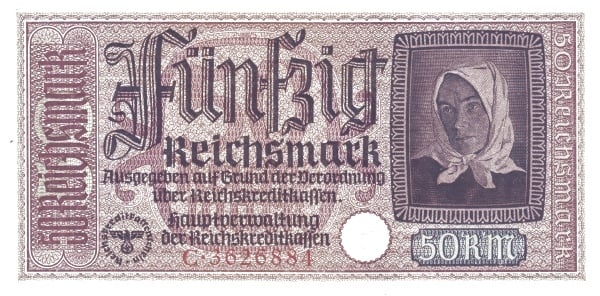 50 reichsmark (Territórios Ocupados)