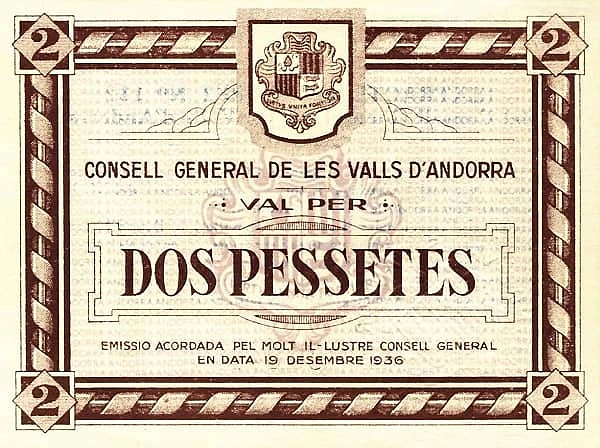 2 Pessetes