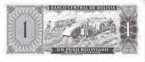 1 Peso Boliviano