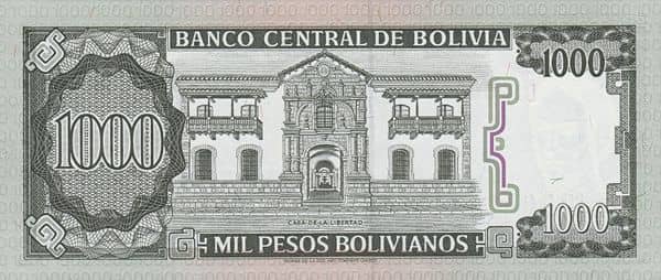 1000 Pesos Bolivianos