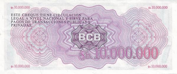 10000000 Pesos Bolivianos