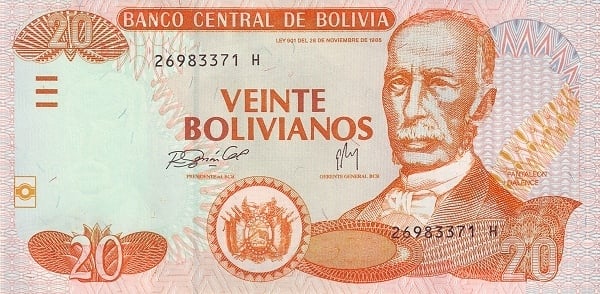 20 bolivianos