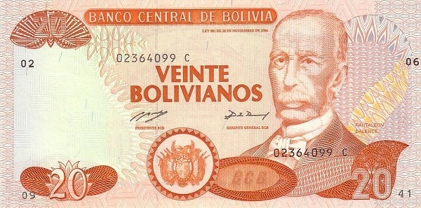 20 bolivianos