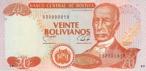 20 bolivianos