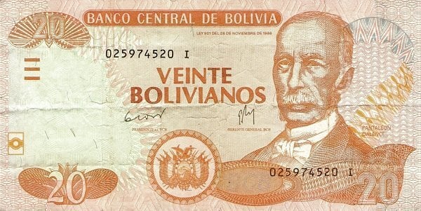20 bolivianos