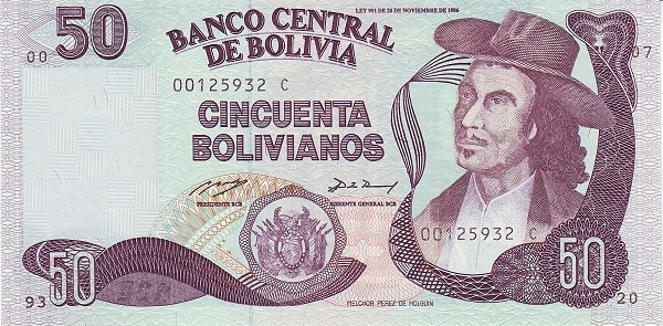 50 bolivianos