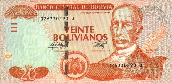 20 bolivianos