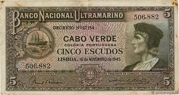5 Escudos Bartolomeu Dias