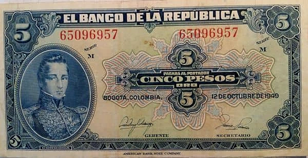 5 Pesos Oro