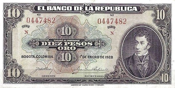 10 Pesos Oro
