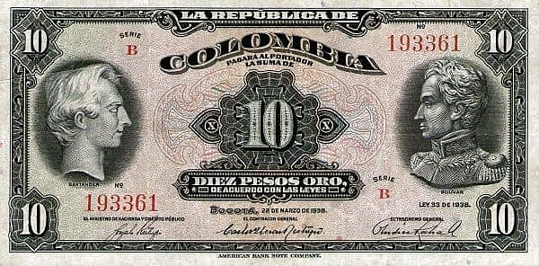 10 Pesos Oro
