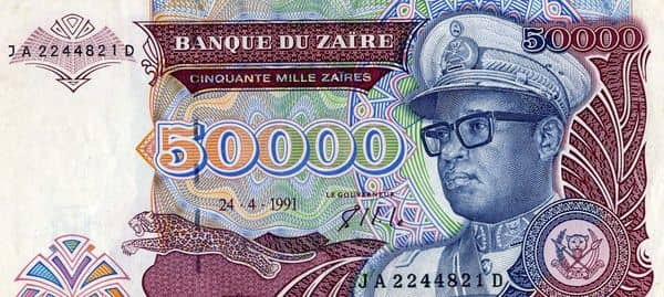 50000 Zaires