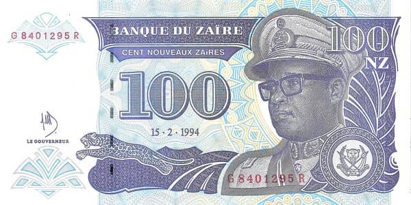 100 Nouveaux Zaïres