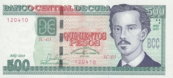 500 pesos (500º aniversário da fundação da cidade de Havana)