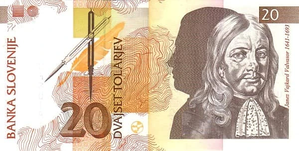 20 Tolarjev