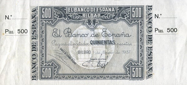 500 pesetas Bilbao