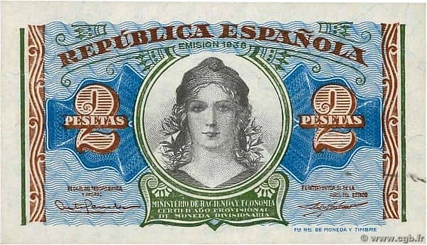 2 Pesetas