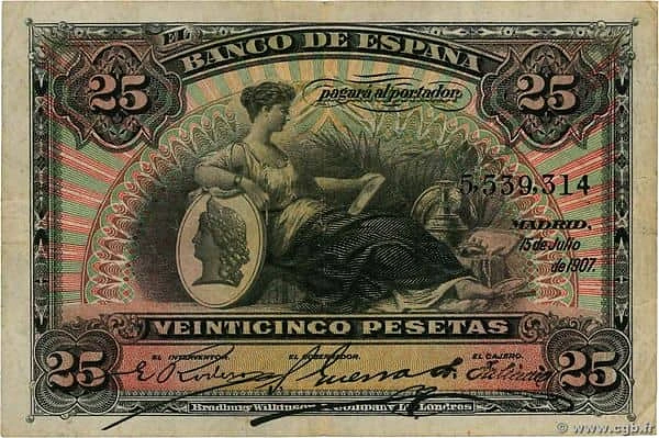 25 Pesetas