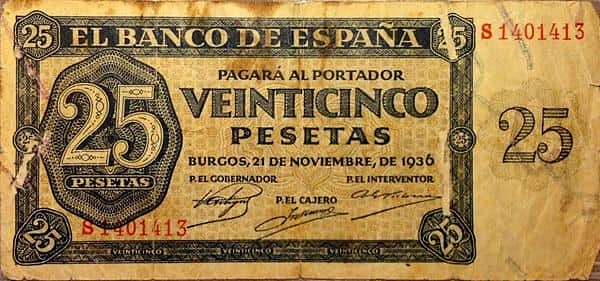 25 Pesetas
