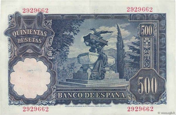 500 Pesetas (Mariano Benlliure)