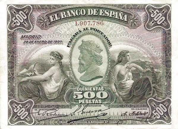 500 pesetas