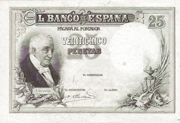 25 pesetas